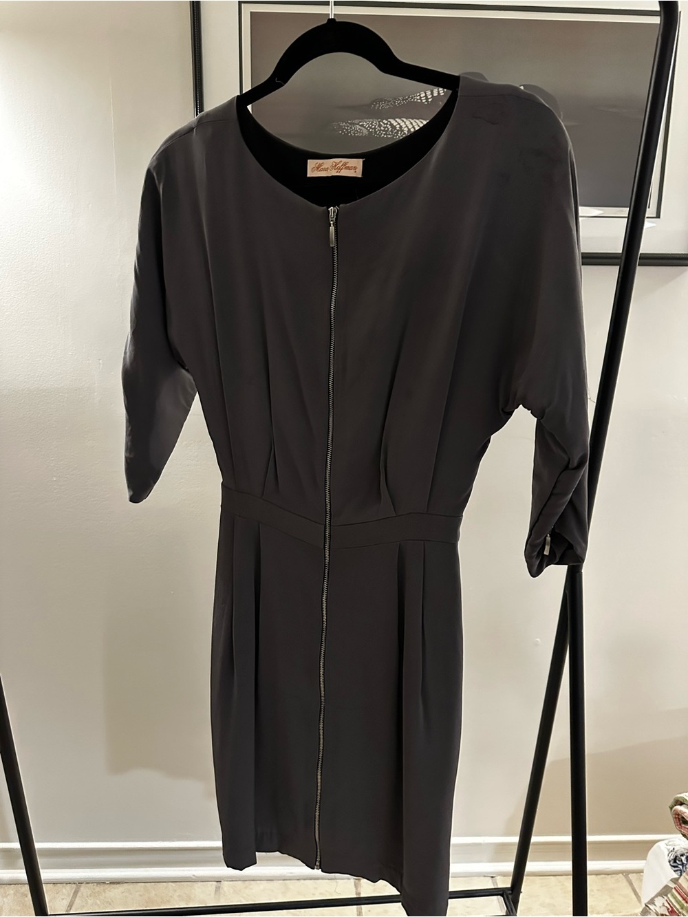 Mara Hoffman Classic Black Zip-Front Women's Dress